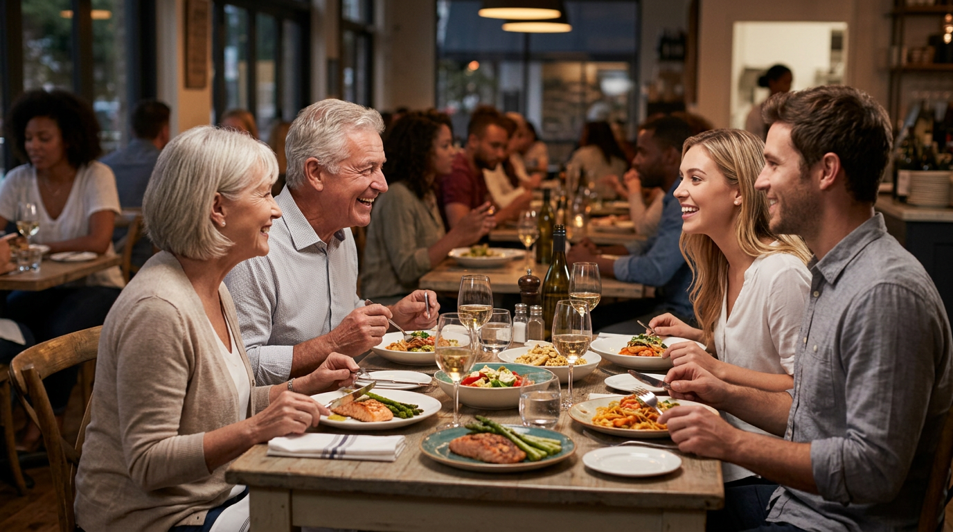 Illustration for Preparing Restaurants for the Aging Demographic: A Fresh Approach to Dining - Image 1