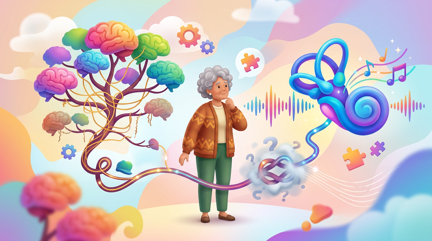 Illustration for Understanding the Complex Link Between Hearing Loss and Dementia - Image 1