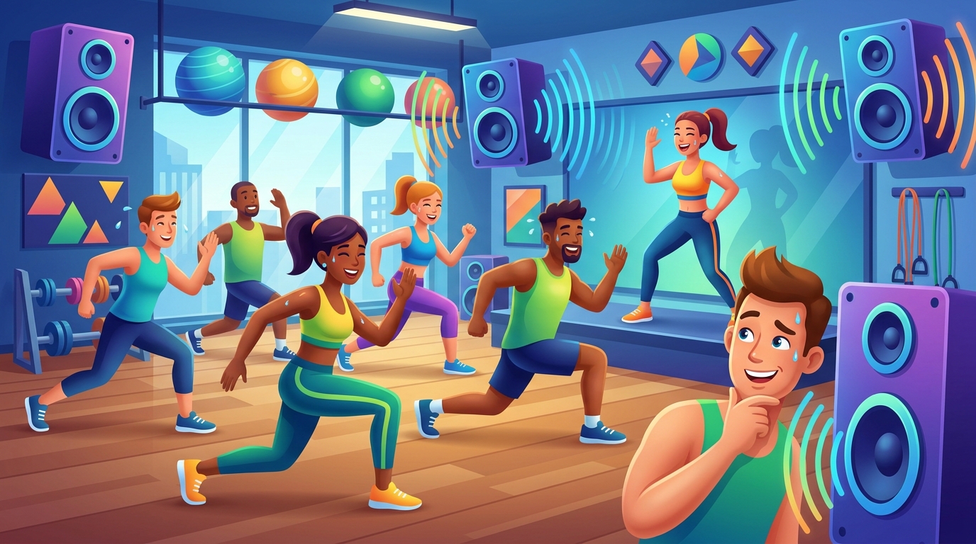 Illustration for Gym Classes: Why Lowering the Volume Could Benefit Your Hearing - Image 1