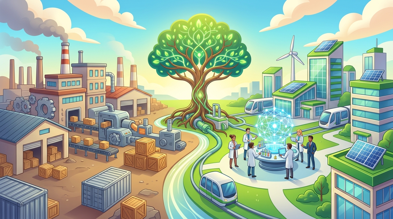 Illustration for Balancing Economic Growth with Environmental Responsibility: A Strategic Perspective - Image 1