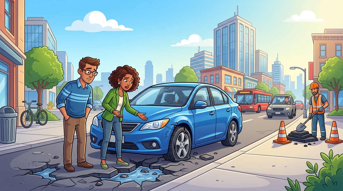 Illustration for Pothole Damage in Hamilton: A Growing Concern for Drivers