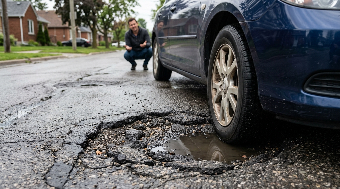Illustration for Pothole Damage in Hamilton: A Growing Concern for Drivers